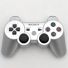 Original Dualshock 3 Sixaxis Controller - Satin Silver - PS3 Tilbehør (B Grade) (Genbrug)